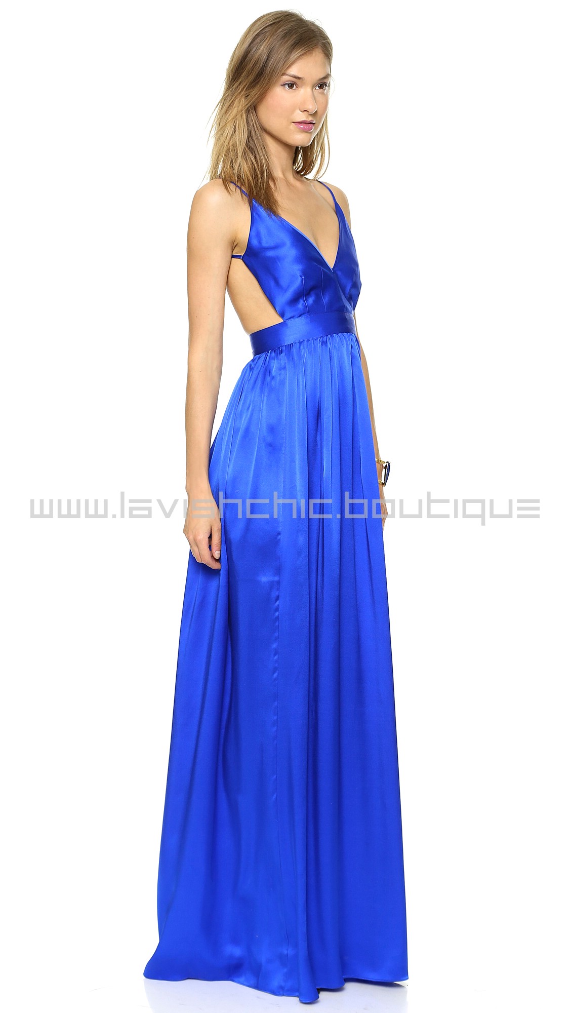 babs bibb maxi dress ONE by Contrarian Babs Bibb 100% Silk Maxi Dress in