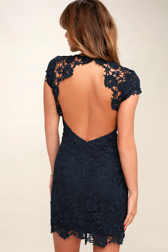 romance language black backless lace dress All For The Romance Black Backless Mermaid Maxi Dress
